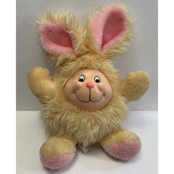 Vintage Rabbit Plush Plastic Face MTY International - Picture 1 of 6